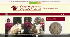 Desktop Screenshot of clubhippique.com